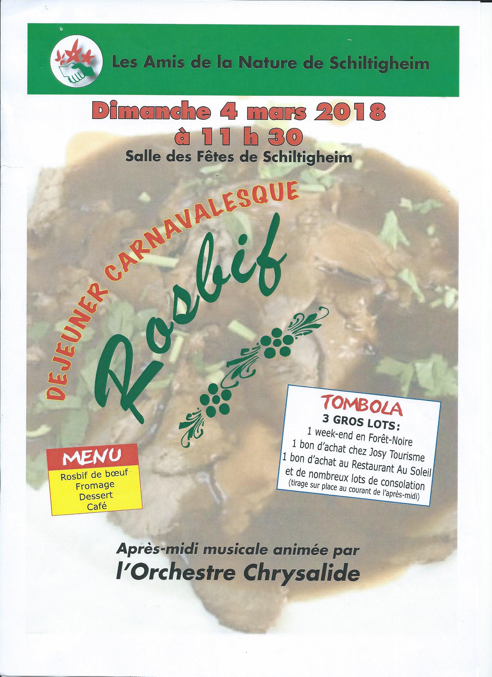 Invitation Carnaval Schiltigheim 2018